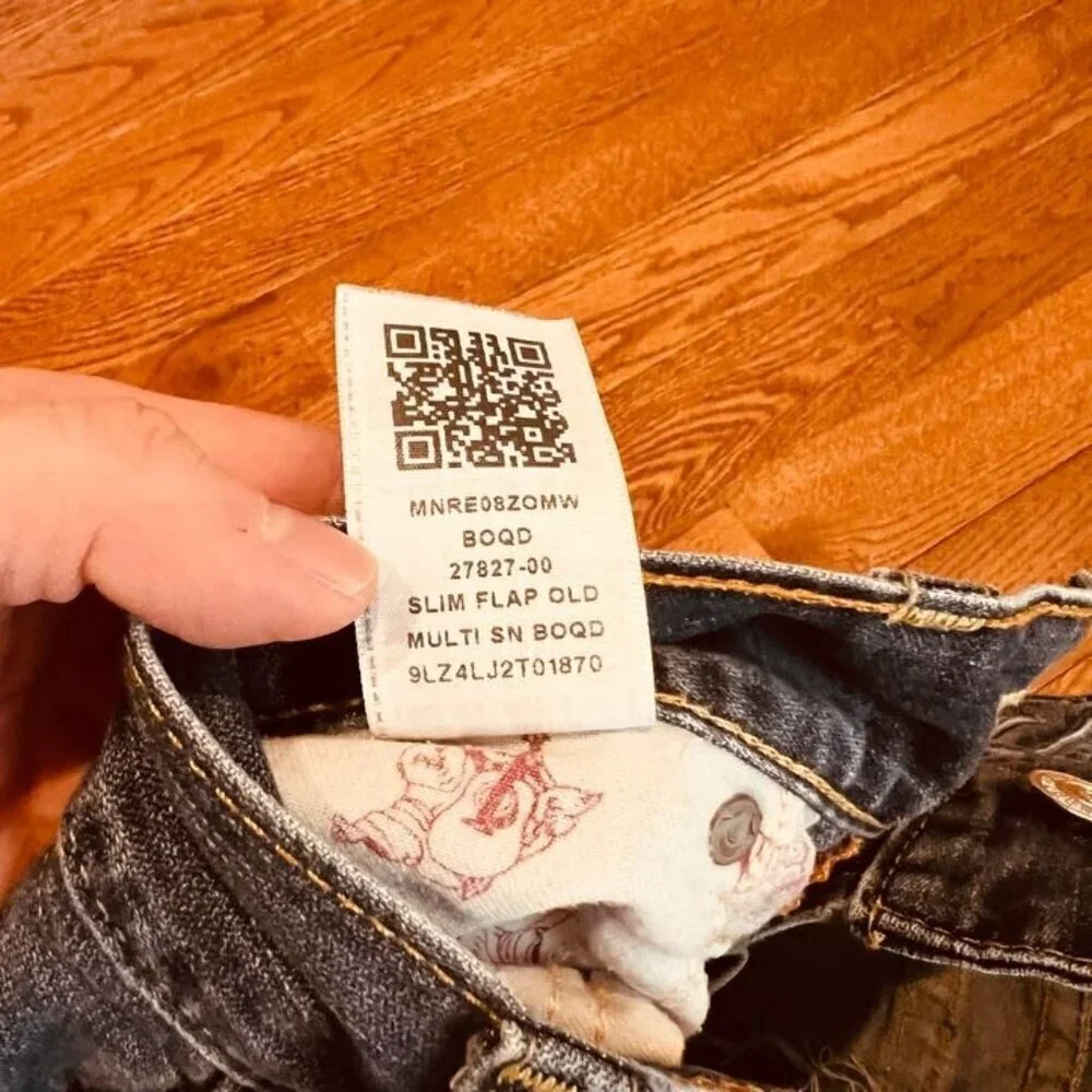 True Religion Slim Jeans Waist 33 Length 30 RN 112790